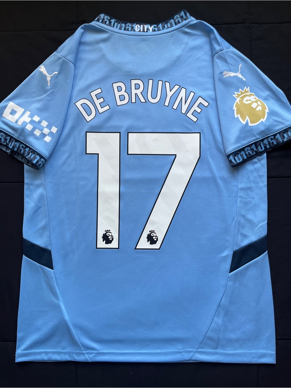 De Bruyne #17 Man City Soccer Jersey 2024/2025 Manchester Home